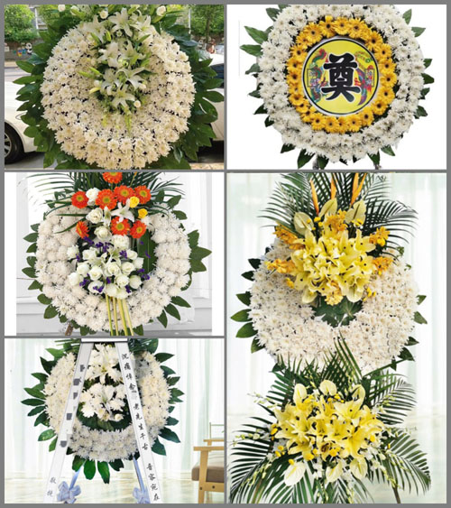 安徽淮南市凤台县焦岗湖镇塘沿村花圈速递